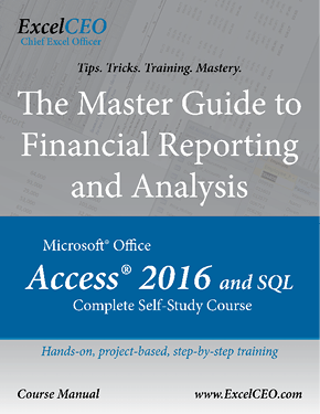 Access 2016 and SQL Manual Cover and Product Page Link