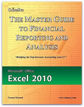 Excel 2010 Manual Cover and Product Page Link